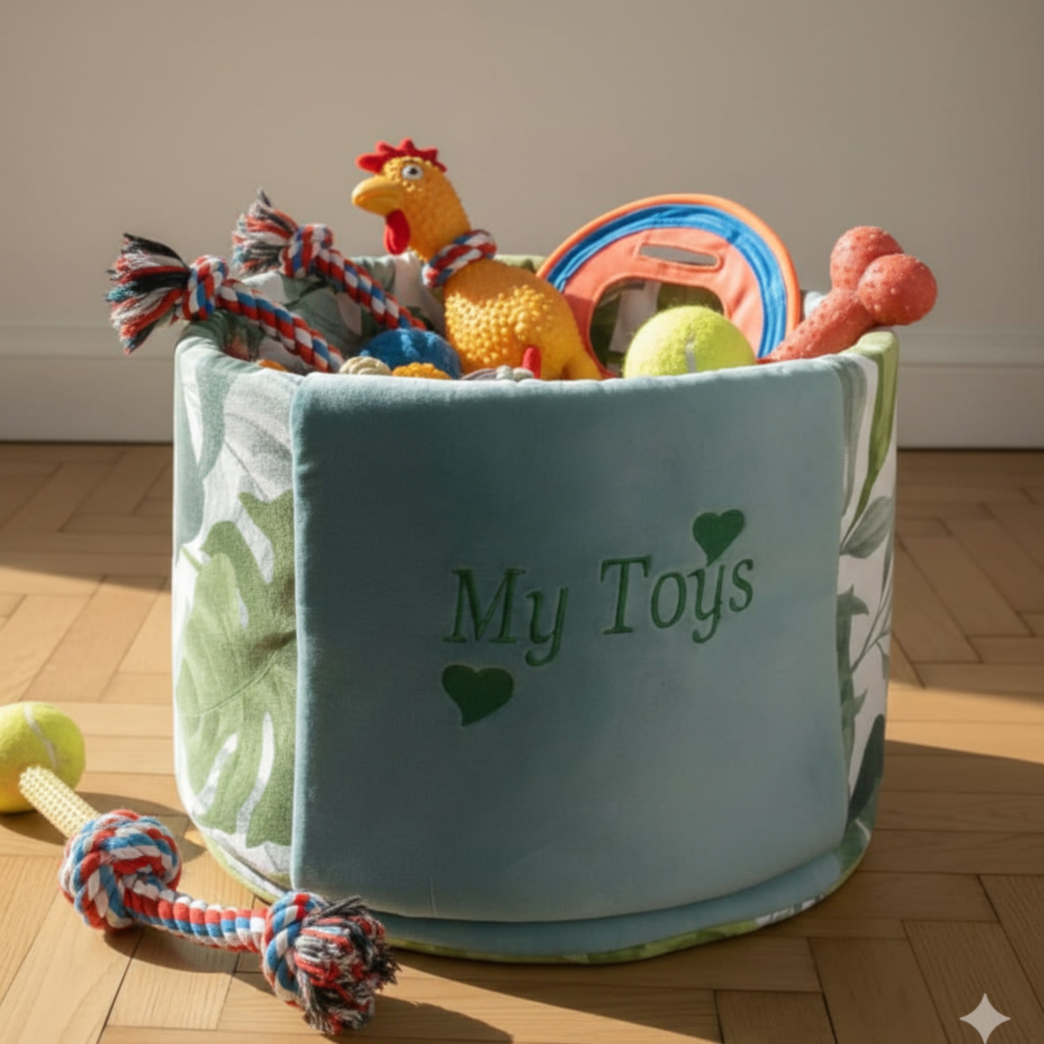 Set Cuccia Tropical con Porta Giochi per Cani